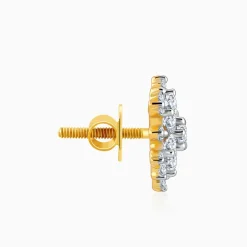Gold Garden Bloom Diamond Studs