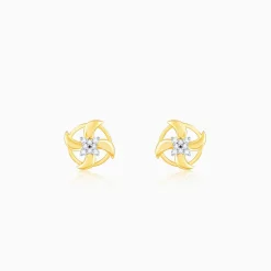 Gold Gentle Breeze Diamond Earrings