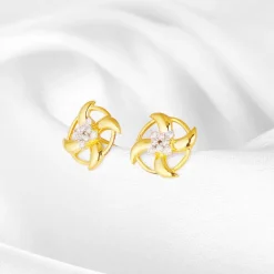Gold Gentle Breeze Diamond Earrings