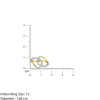 Gold Gilded Entwine Lab Grown Diamond Ring (Size 12)