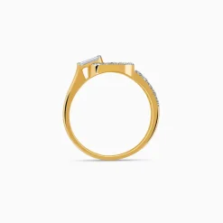 Gold Glamourous Cirque Lab Grown Diamond Ring