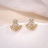 Gold Glided Spark Lab Grown Diamond Earrings