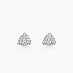 Gold Glitter Punch Diamond Earrings