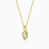 Gold Glowing Love Lab Grown Diamond Pendant