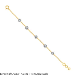Gold Gorgeous Cluster Diamond Bracelet