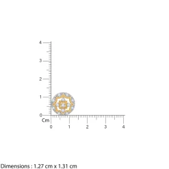 Gold Graceful Wheel Lab Grown Diamond Studs