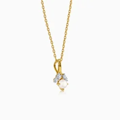 Gold Grazia Lab Grown Diamond Pendant