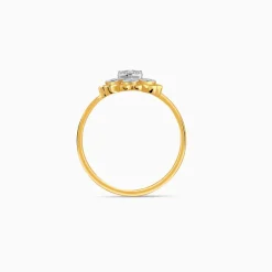 Gold Heart Bloom Lab Grown Diamond Ring