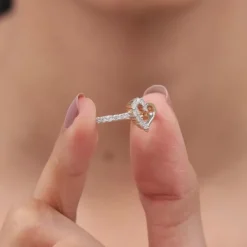 Gold Heartlight Lab Grown Diamond Ring