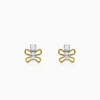 Gold Hedylidae Lab Grown Diamond Earrings