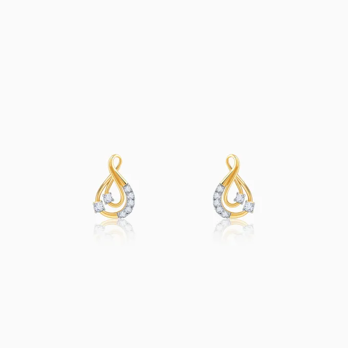 Gold Infinitude Lab Grown Diamond Earrings
