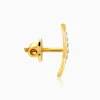 Gold Infinity Grace Lab Grown Diamond Stud Earrings
