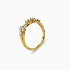 Gold Interlace Orbit Lab Grown Diamond Ring (Size 12)