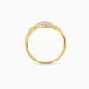 Gold Interlocking Lab Grown Diamond Ring