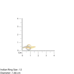 Gold Interlocking Lab Grown Diamond Ring