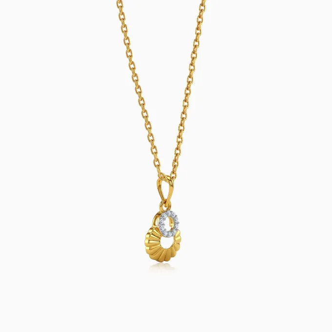 Gold Interstellar Lab Grown Diamond Pendant