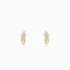 Gold Intertwine Glow Lab Grown Diamond Earrings