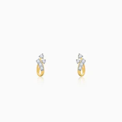 Gold Intertwine Glow Lab Grown Diamond Earrings