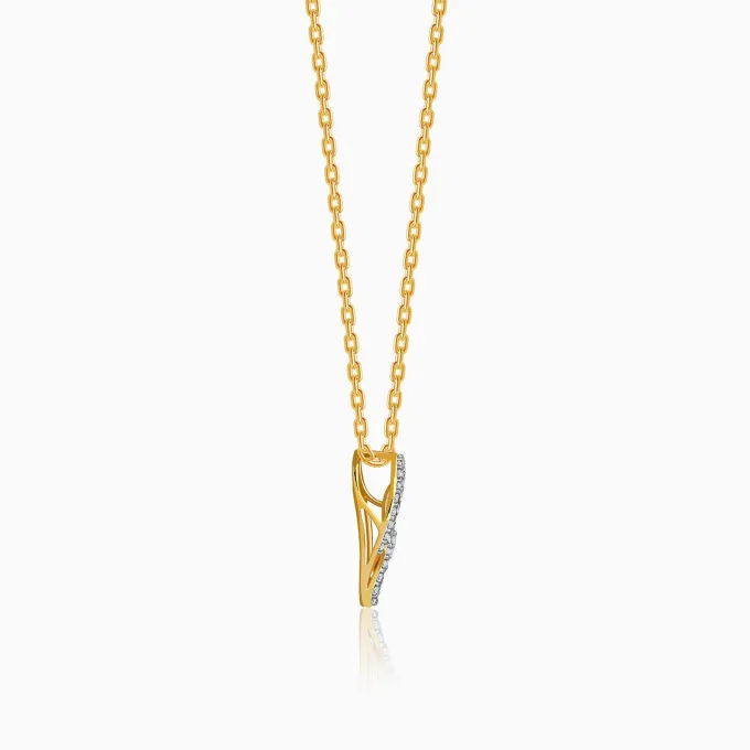 Gold Intertwined Grace Lab Grown Diamond Pendant