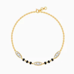 Gold Isha Diamond Mangalsutra Bracelet
