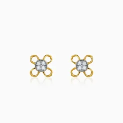 Gold Ixora Lab Grown Diamond Studs