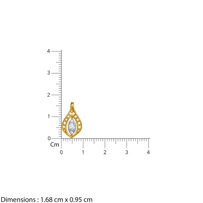 Gold Lattice Light Lab Grown Diamond Pendant