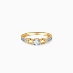 Gold Leafora Diamond Ring