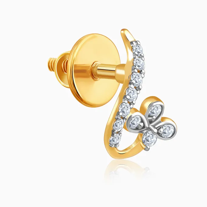 Gold Liora Lab Grown Diamond Earrings