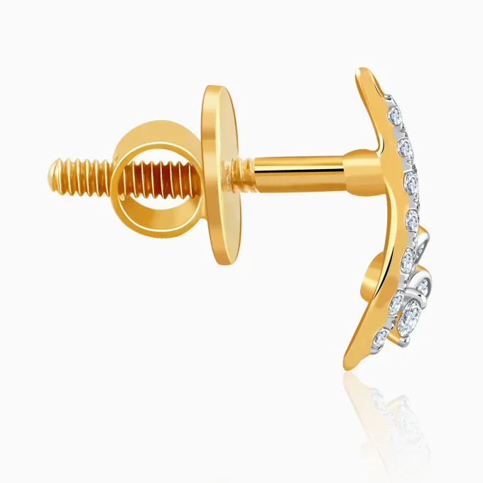 Gold Liora Lab Grown Diamond Earrings