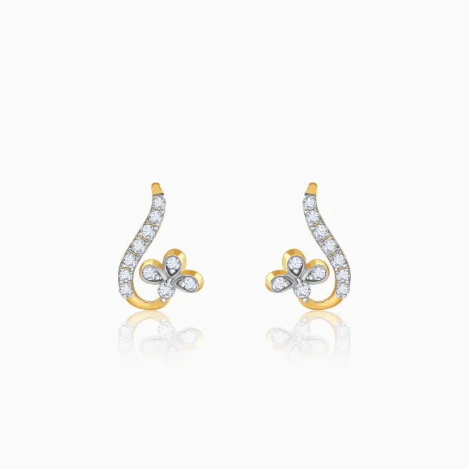 Gold Liora Lab Grown Diamond Earrings