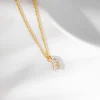 Gold Loop Diamond Pendant