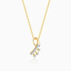 Gold Loop Diamond Pendant