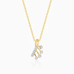Gold Loop Diamond Pendant