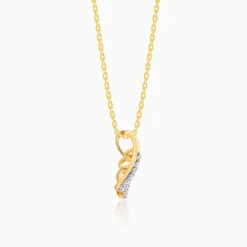 Gold Loop Diamond Pendant