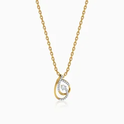 Gold Loop Twist Lab Grown Diamond Ring