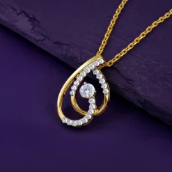 Gold Loop Twist Lab Grown Diamond Ring