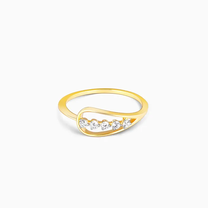 Gold Love for Sparkles Lab Grown Diamond Ring (Size 13)