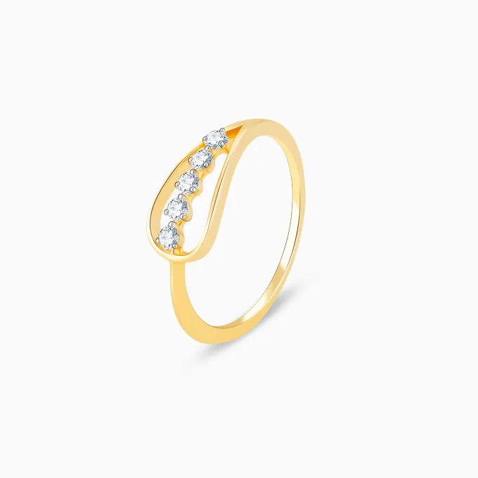 Gold Love for Sparkles Lab Grown Diamond Ring (Size 13)
