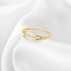 Gold Love for Sparkles Lab Grown Diamond Ring (Size 13)
