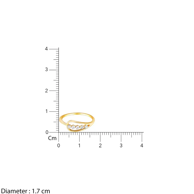 Gold Love for Sparkles Lab Grown Diamond Ring (Size 13)