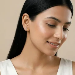 Gold Luminous Hearts Lab Grown Diamond Earrings