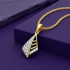 Gold Luna Voyage Lab Grown Diamond Pendant