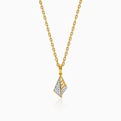 Gold Luna Voyage Lab Grown Diamond Pendant