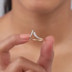 Gold Lunara Lab Grown Diamond Vanki Ring