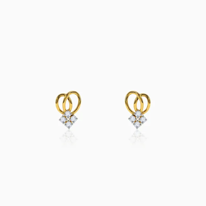 Gold Luv Lab Grown Diamond Studs