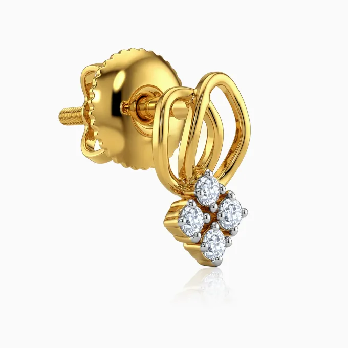 Gold Luv Lab Grown Diamond Studs