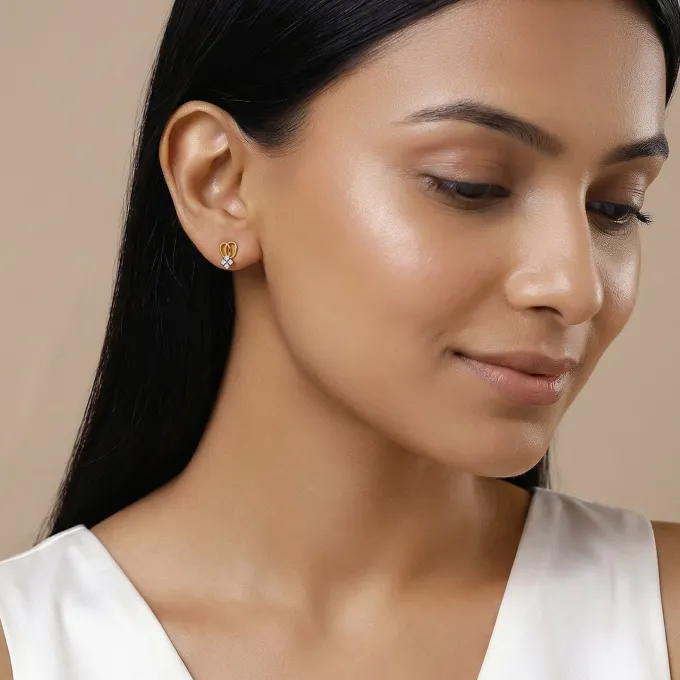 Gold Luv Lab Grown Diamond Studs