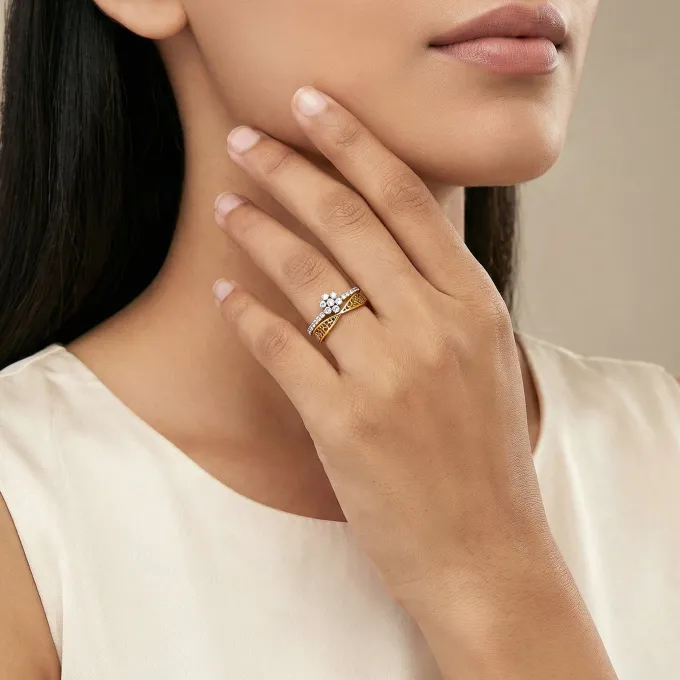 Gold Lyla Lab Grown Diamond Ring (Size 12)