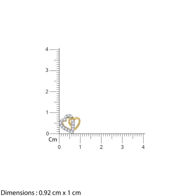 Gold Magical Love Lab Grown Diamond Studs