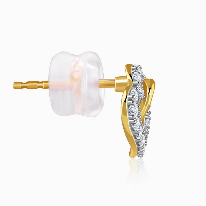 Gold Magical Love Lab Grown Diamond Studs